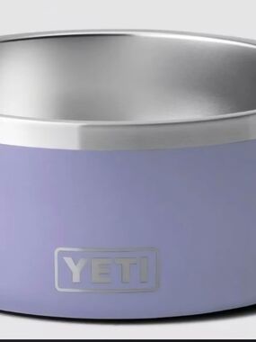 Yeti Lilac Stainless Steel Pet Bowl with Non-Slip Base NEW